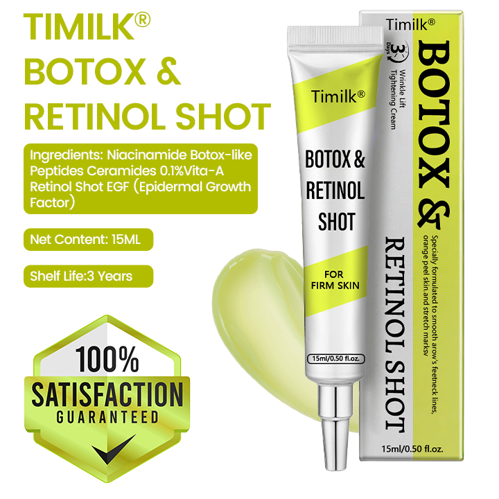 [🔥Last Day 70% OFF] Timilk® Botox & Retinol Shot – Smoother-Looking Skin for Deep Lines, Sagging Jowls & Puffy Eyes