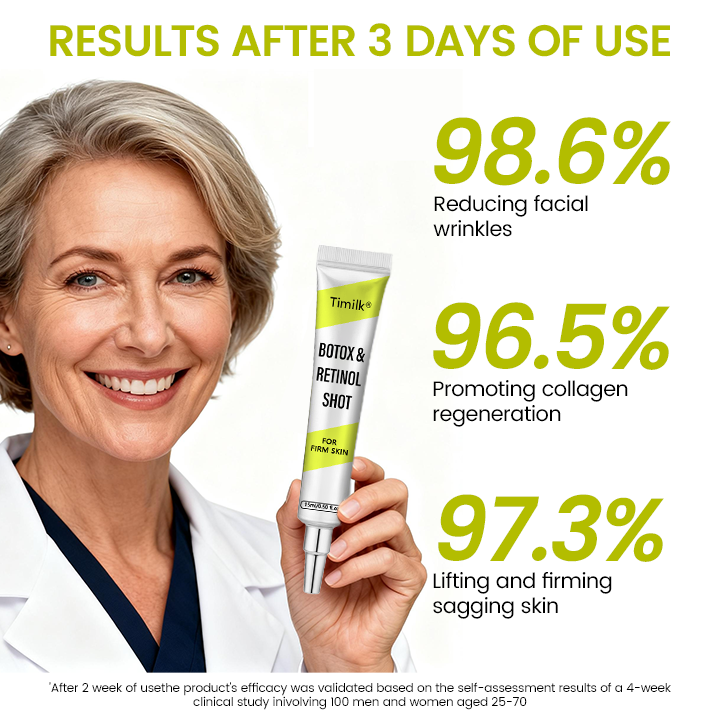 [🔥Last Day 70% OFF] Timilk® Botox & Retinol Shot – Smoother-Looking Skin for Deep Lines, Sagging Jowls & Puffy Eyes